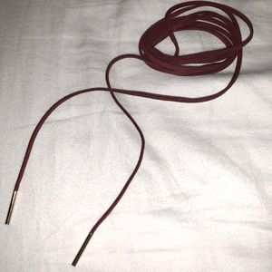 Choker wrap maroon necklace!